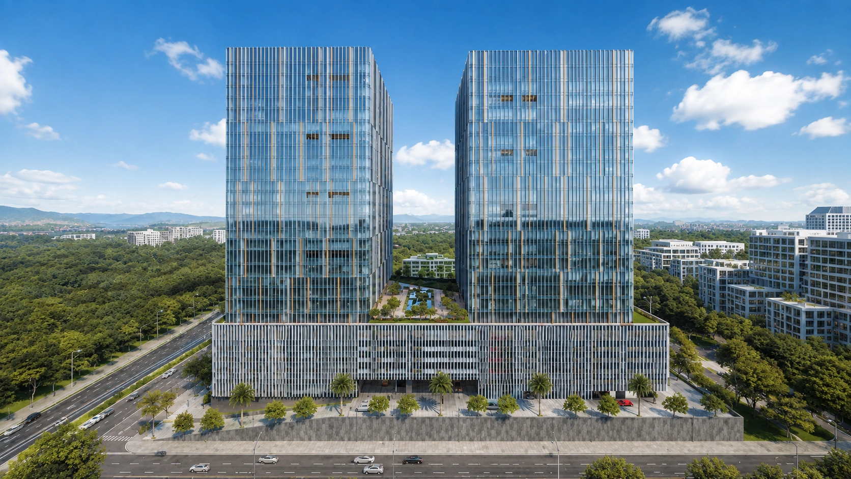 Kamdhenu Business District – amenities